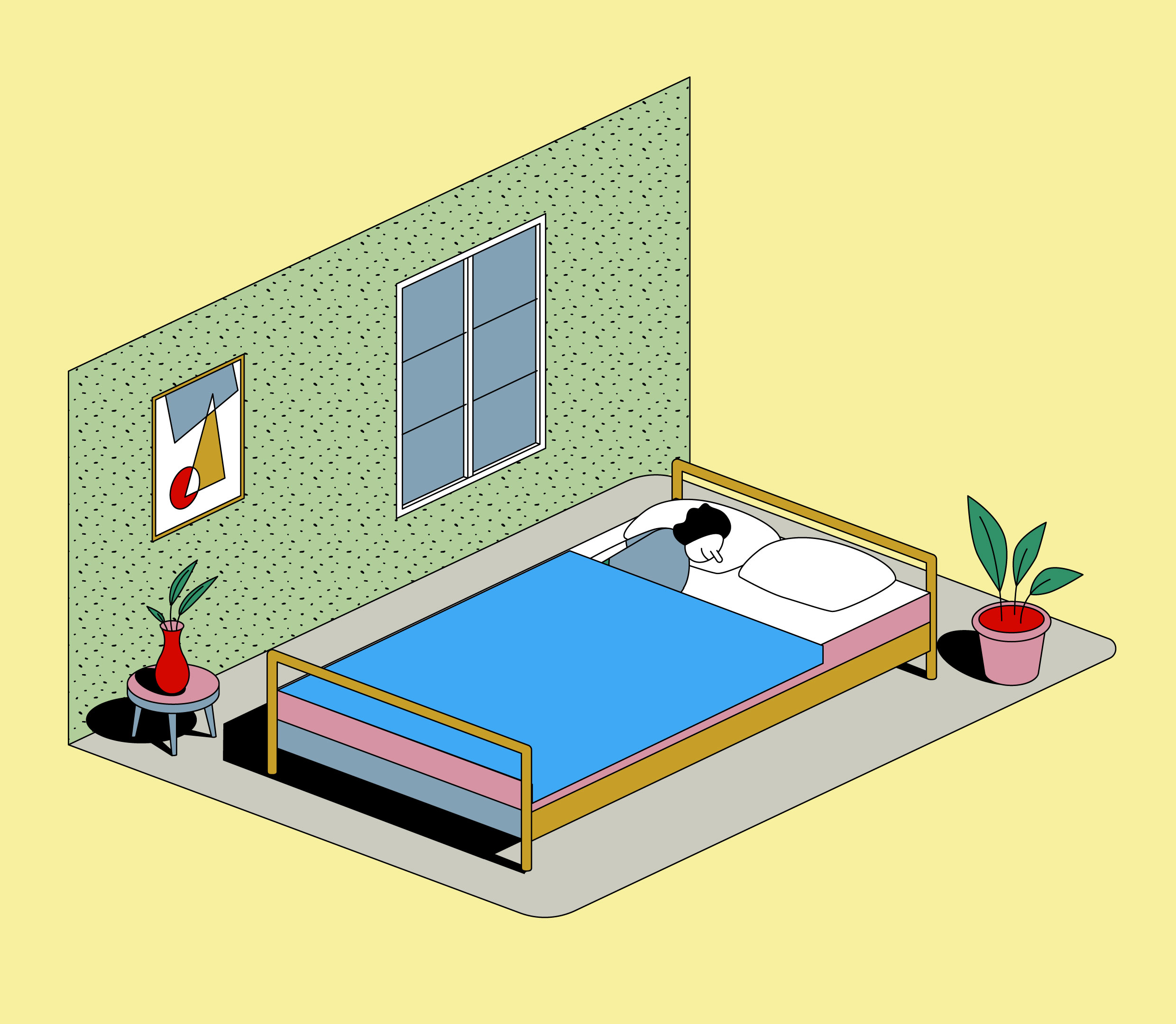 ¿Se puede dormir con una planta en el dormitorio?
